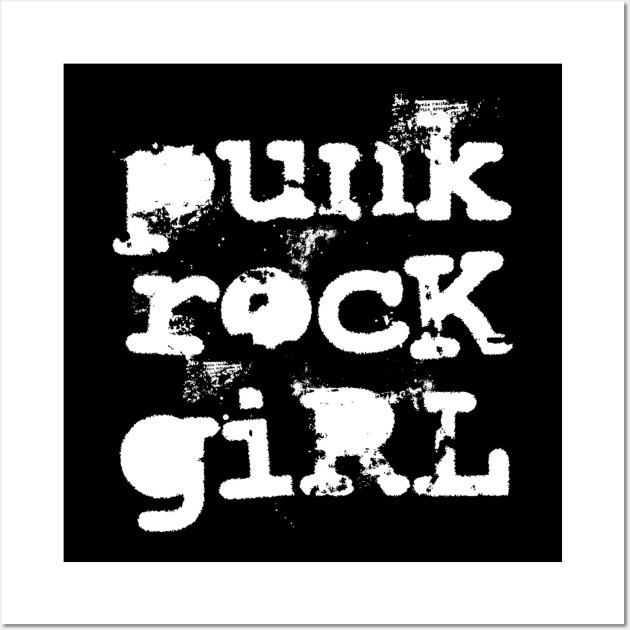 Punk Rock Girl Wall Art by Oolong